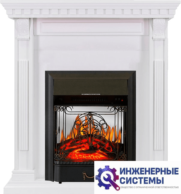 Каминокомплект Royal Flame Orlean Белый с очагом Majestic FX M Black