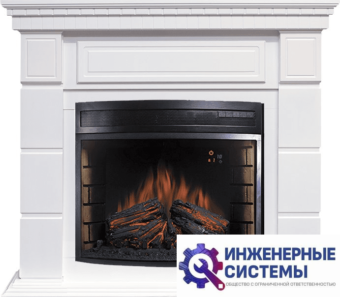 Каминокомплект Royal Flame Portland Белый с очагом Dioramic 28 LED FX