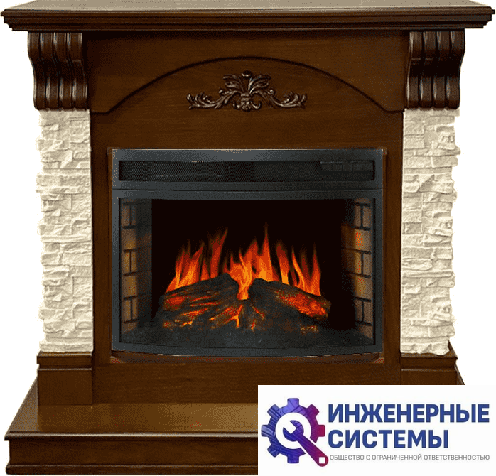 Каминокомплект Royal Flame Prague Темный дуб/Сланец бежевый с очагом Dioramic 25 LED FX