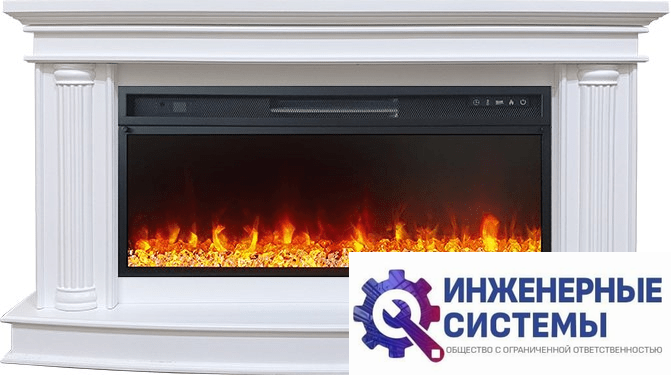 Каминокомплект Royal Flame Rome Белый с очагом Vision 42 LED