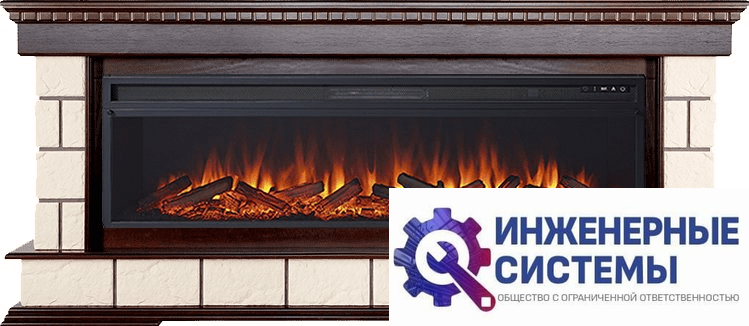 Каминокомплект Royal Flame Shateau 60 Темный дуб с очагом Vision 60 LOG LED