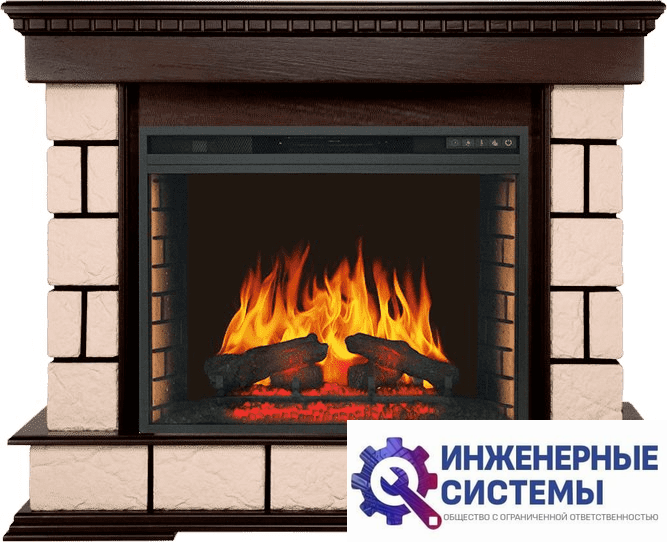 Каминокомплект Royal Flame Shateau Темный дуб с очагом Vision 28 EF LED FX
