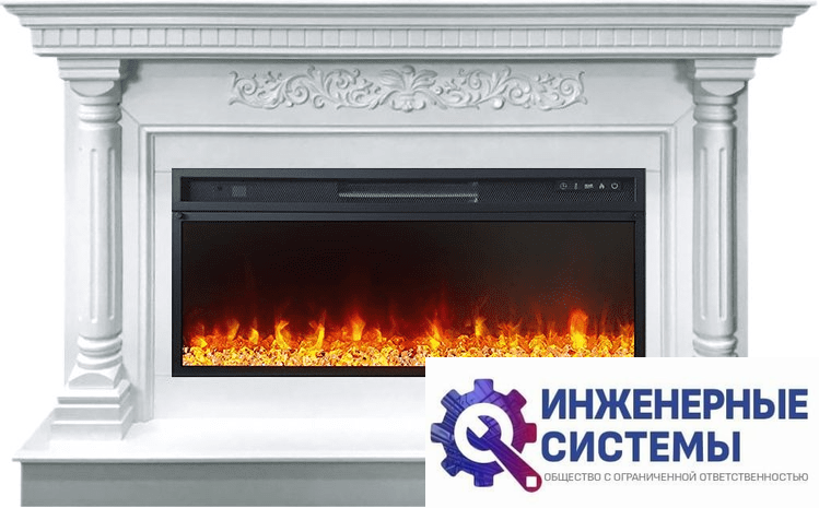 Каминокомплект Royal Flame Sicilia Белый с очагом Vision 42 LED
