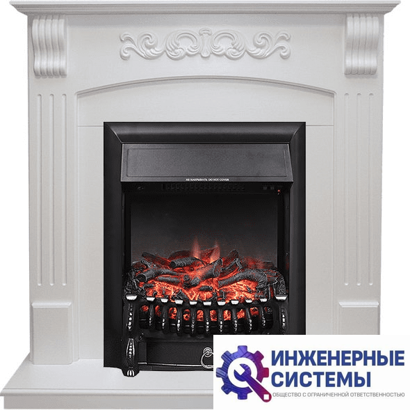 Каминокомплект Royal Flame Sorrento Белый дуб с очагом Fobos FX Black