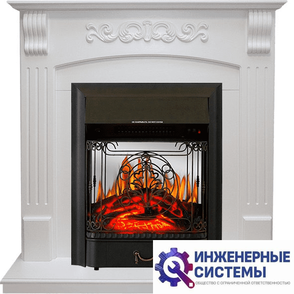 Каминокомплект Royal Flame Sorrento Белый дуб с очагом Majestic FX M Black