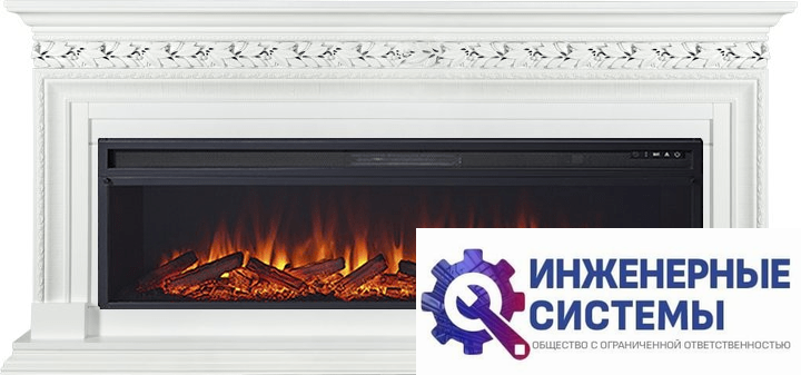 Каминокомплект Royal Flame Valletta 60 Белый с очагом Vision 60 LOG LED