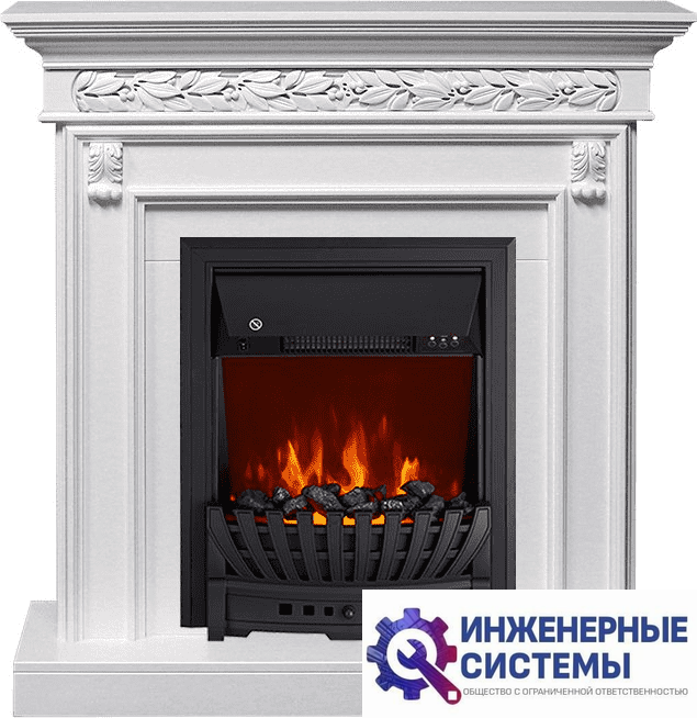 Каминокомплект Royal Flame Valletta Белый с очагом Aspen Black