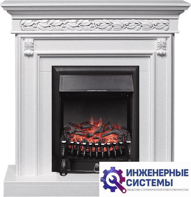 Каминокомплект Royal Flame Valletta Белый с очагом Fobos FX Black
