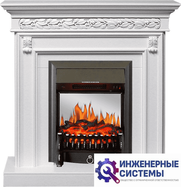 Каминокомплект Royal Flame Valletta Белый с очагом Fobos FX M Black