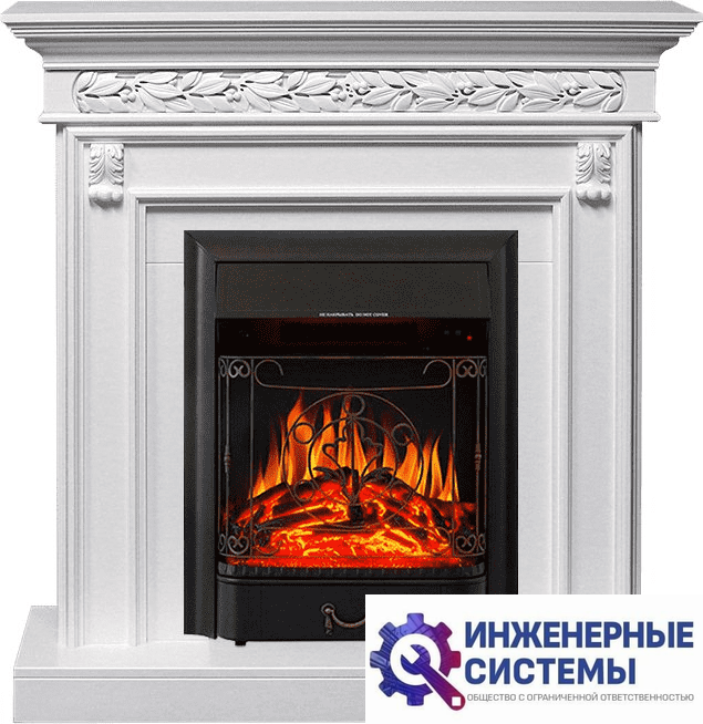 Каминокомплект Royal Flame Valletta Белый с очагом Majestic FX Black