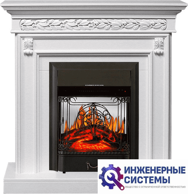 Каминокомплект Royal Flame Valletta Белый с очагом Majestic FX M Black
