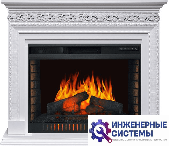 Каминокомплект Royal Flame Valletta Белый с очагом Vision 30 EF LED FX