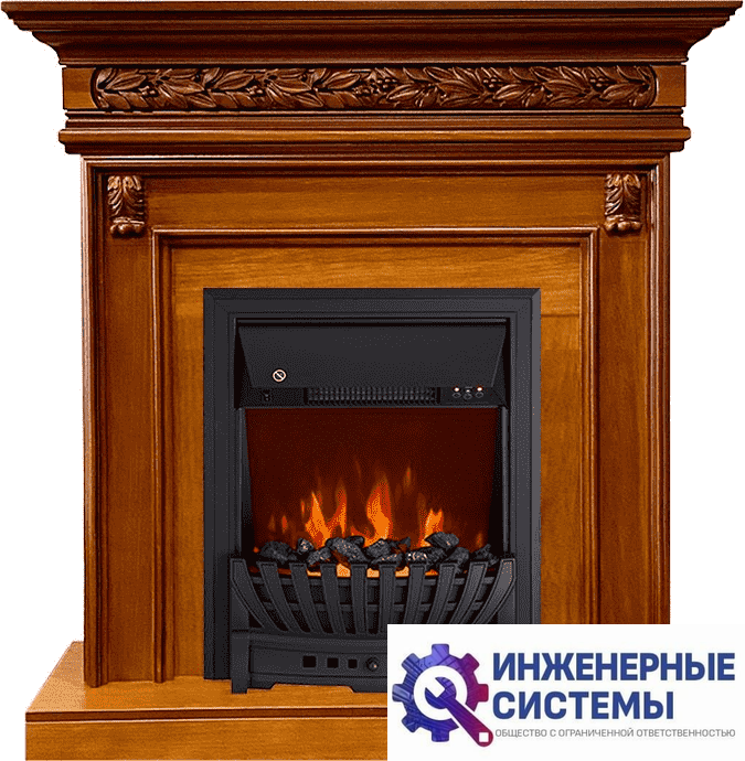 Каминокомплект Royal Flame Valletta Орех с очагом Aspen Black