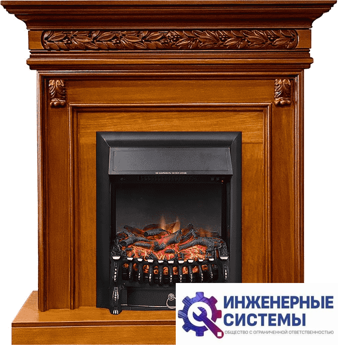 Каминокомплект Royal Flame Valletta Орех с очагом Fobos FX Black
