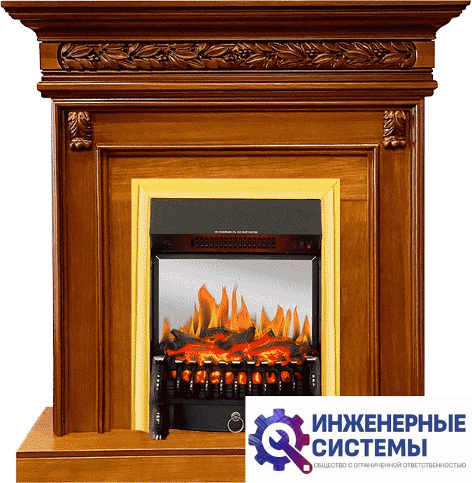Каминокомплект Royal Flame Valletta Орех с очагом Fobos FX M Brass