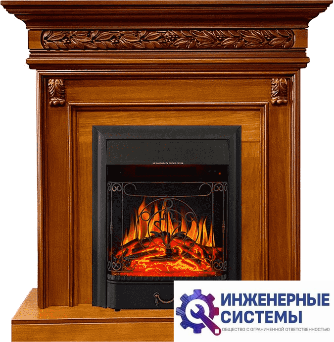 Каминокомплект Royal Flame Valletta Орех с очагом Majestic FX Black