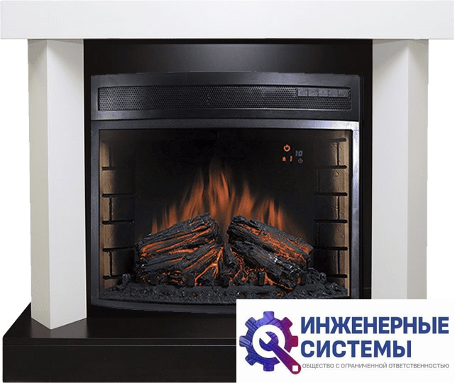 Каминокомплект Royal Flame Vancouver Фактурный белый с очагом Dioramic 28 LED FX