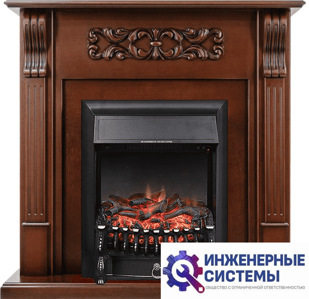 Каминокомплект Royal Flame Venice Махагон коричневый антик с очагом Fobos FX Black