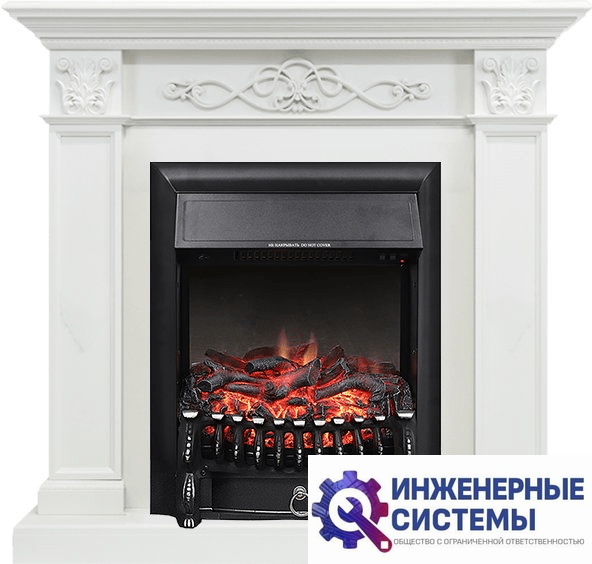 Каминокомплект Royal Flame Verona Белый дуб с очагом Fobos FX Black