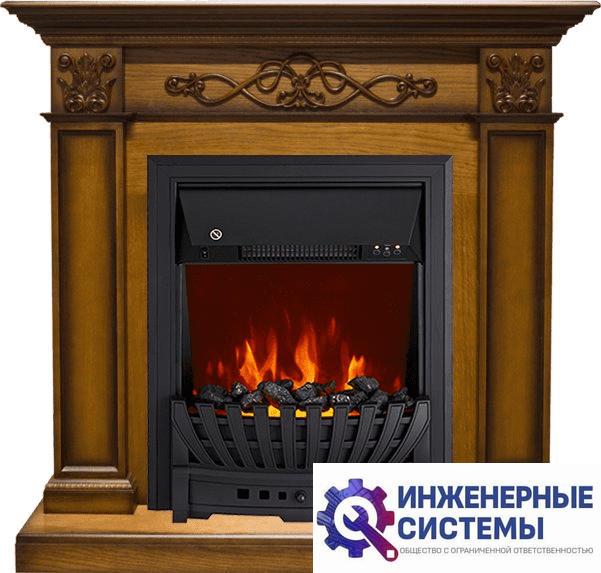 Каминокомплект Royal Flame Verona Дуб антик с очагом Aspen Black
