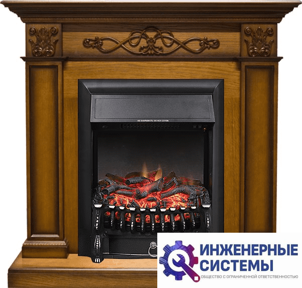 Каминокомплект Royal Flame Verona Дуб антик с очагом Fobos FX Black