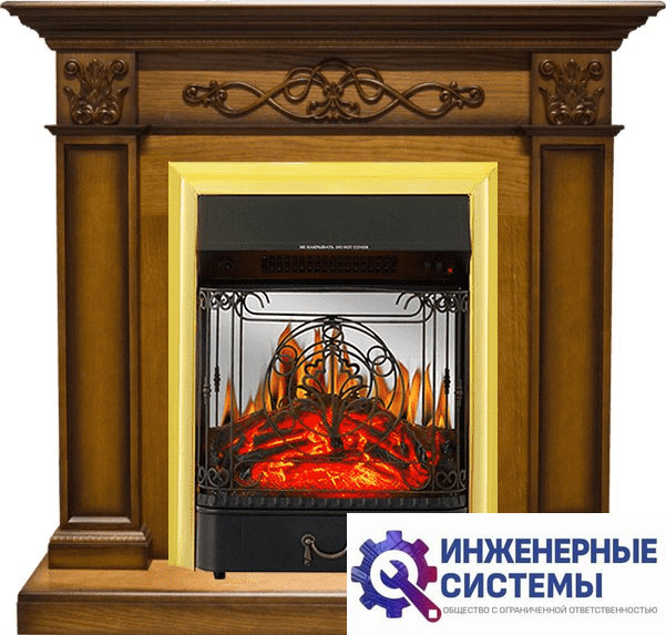 Каминокомплект Royal Flame Verona Дуб антик с очагом Majestic FX M Brass