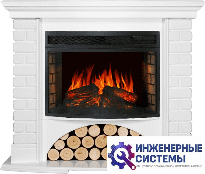 Каминокомплект Royal Flame Village Белый с очагом Dioramic 25 LED FX