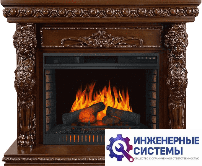 Каминокомплект Royal Flame Windsor Темный дуб с очагом Vision 30 EF LED FX