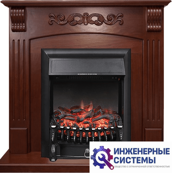 Каминокомплект Royal Flame Sorrento угловой Орех с очагом Fobos FX Black