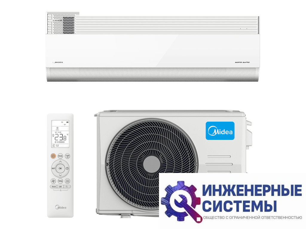 Midea MSCA1BU-12HRFN8/MOX230-12HFN8-Q/GAIA-D53 Gaia кондиционер 3,5 кВт
