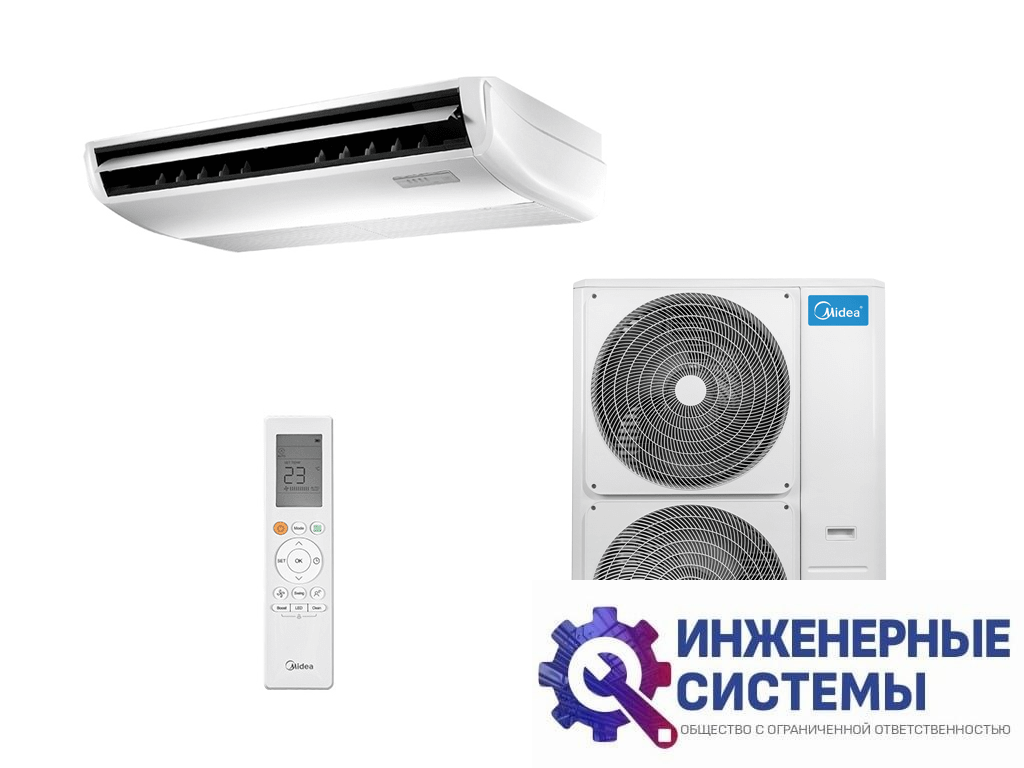 Midea MUE-48HRFNX(GA)/MOE30U-48HFN8-R(GA) напольно-потолочный кондиционер 14 кВт