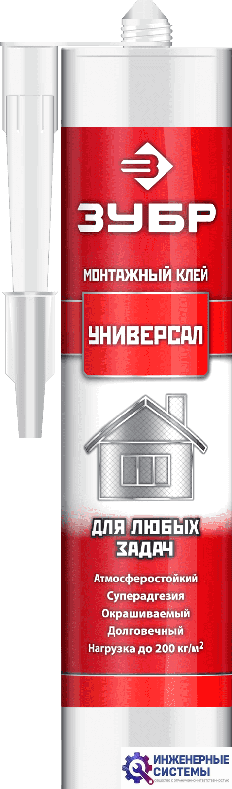 Монтажный клей универсальный Зубр белый