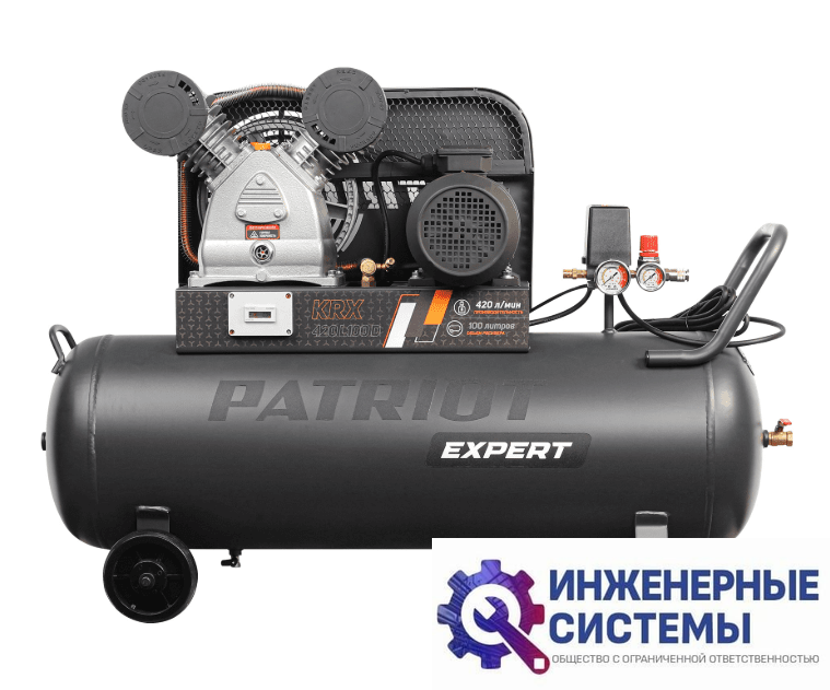 Patriot KRX 420 L100 D компрессор поршневой масляный