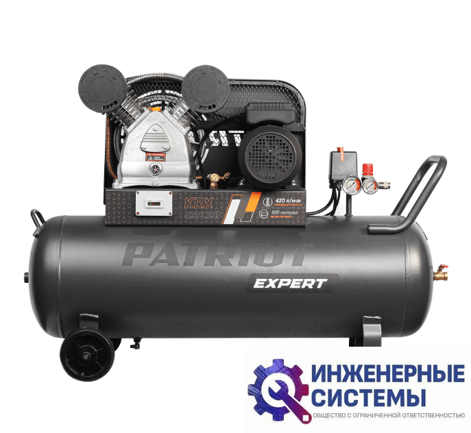 Patriot KRX 420 L100 компрессор поршневой масляный
