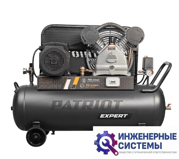 Patriot KRX 700 L100 D компрессор поршневой масляный