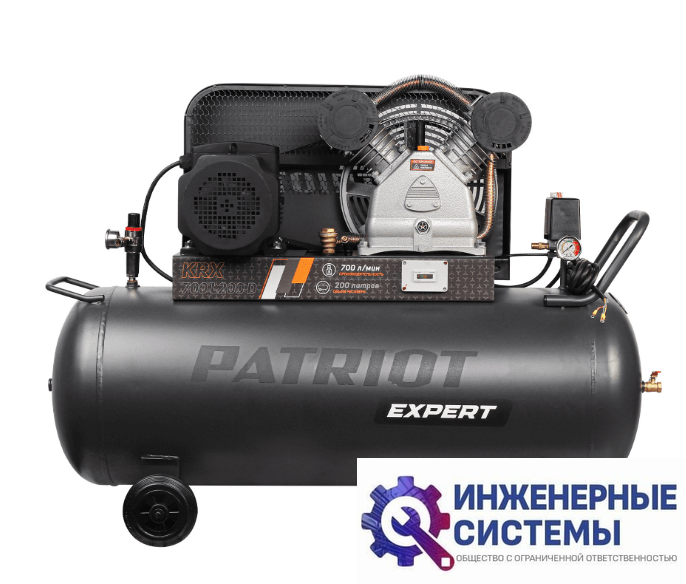 Patriot KRX 700 L200 D компрессор поршневой масляный