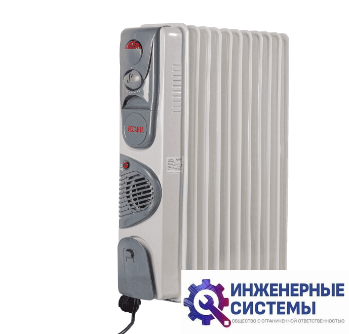 Ресанта ОМ-12НВ обогреватель масляный