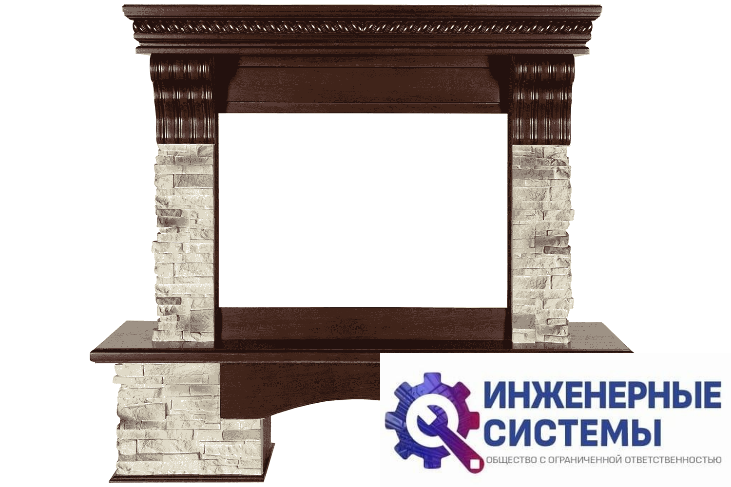 Royal Flame Aberdeen портал для камина Темный дуб