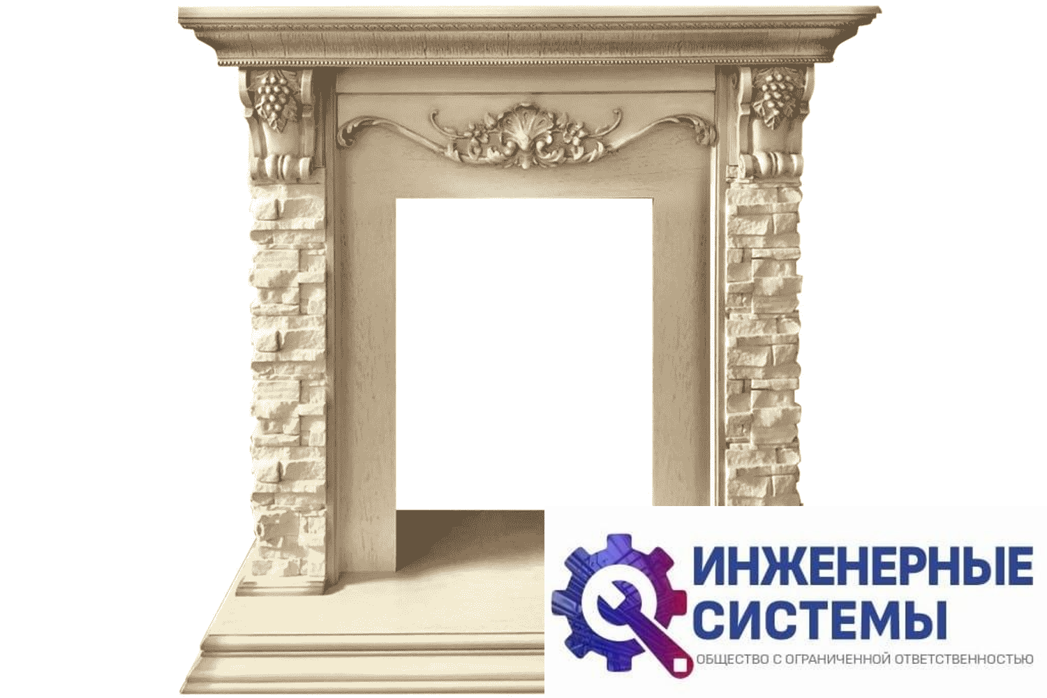 Royal Flame Adriana портал для камина сланец бежевый