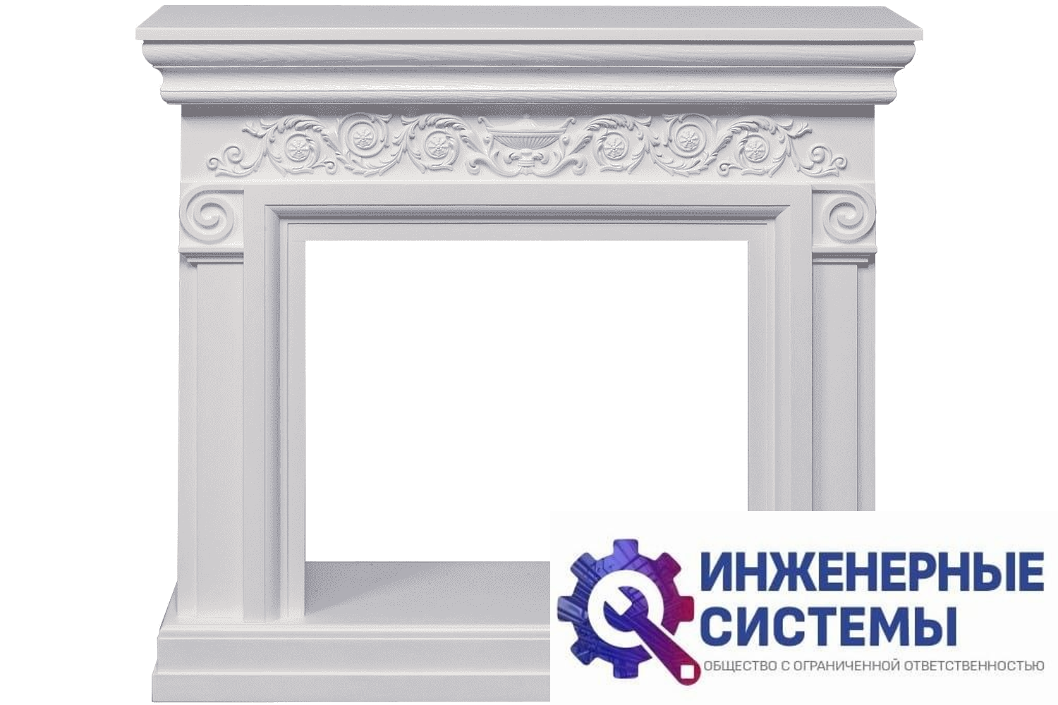Royal Flame Athena портал для камина Белый