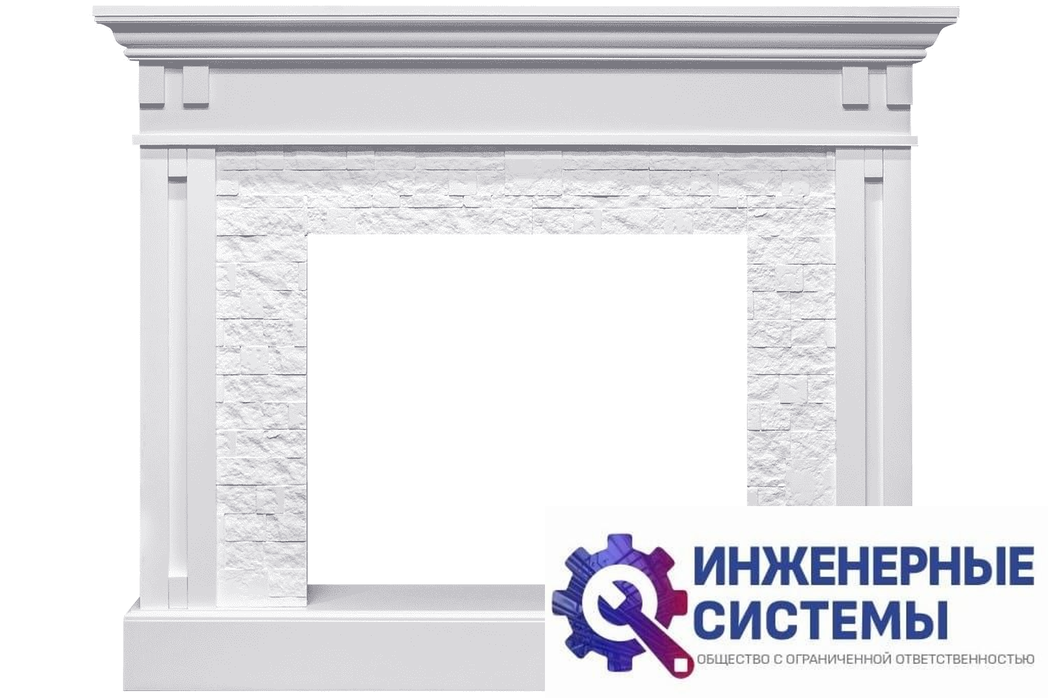 Royal Flame Cambridge портал для камина Белый
