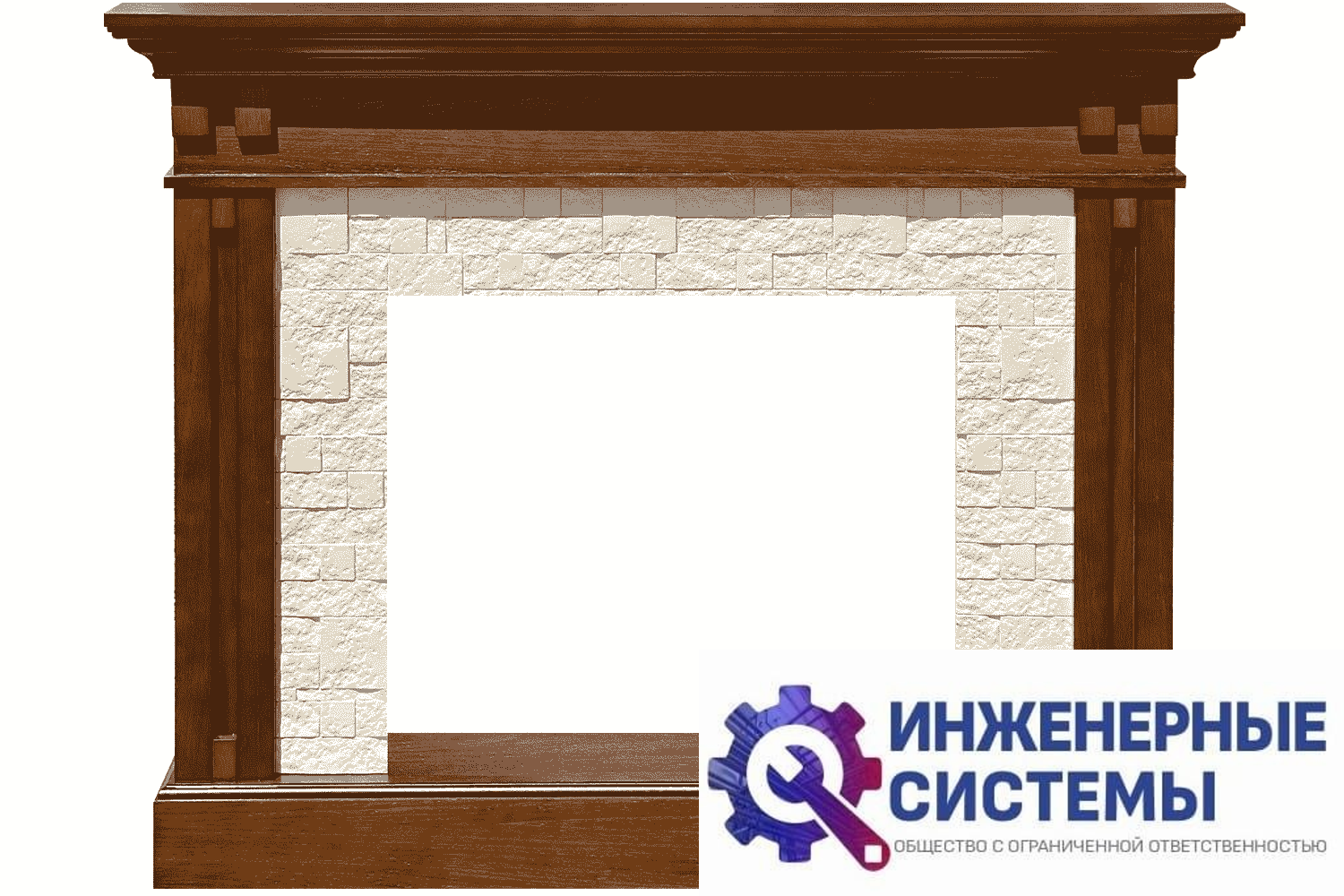Royal Flame Cambridge портал для камина Темный дуб