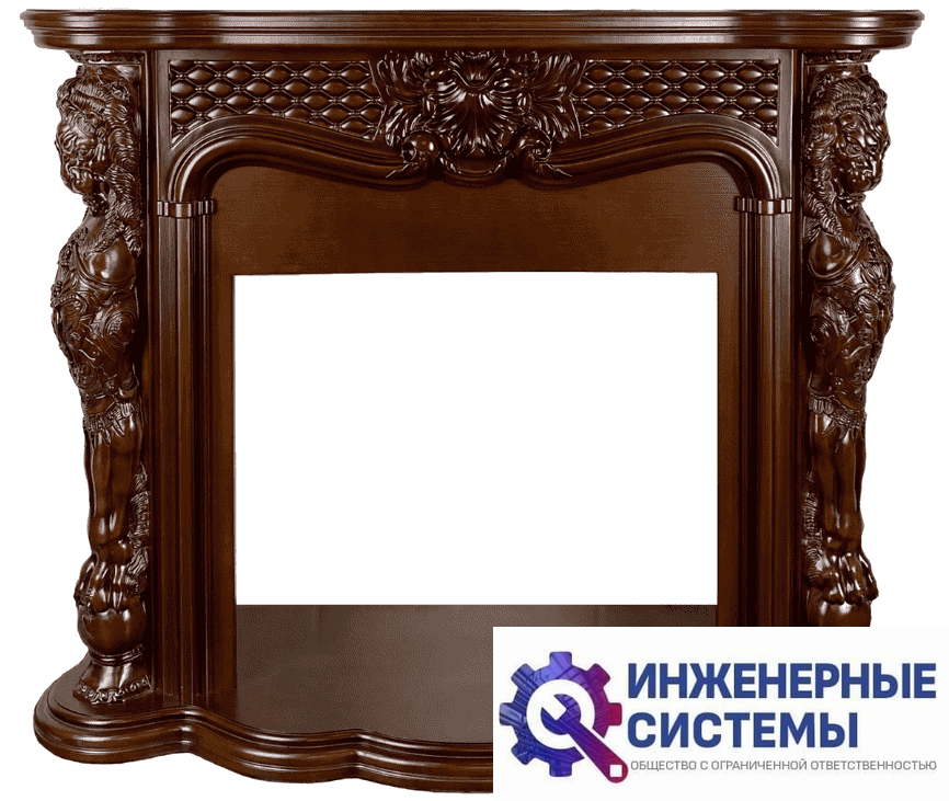 Royal Flame Castle портал для камина Темный дуб