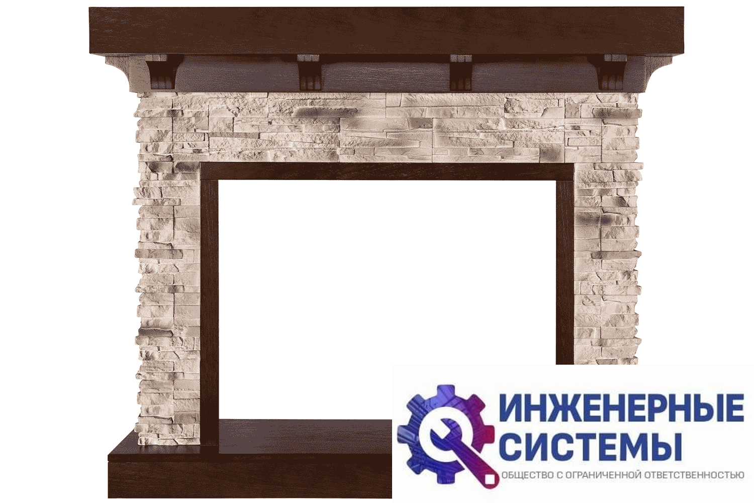 Royal Flame Chalet портал для камина Темный дуб