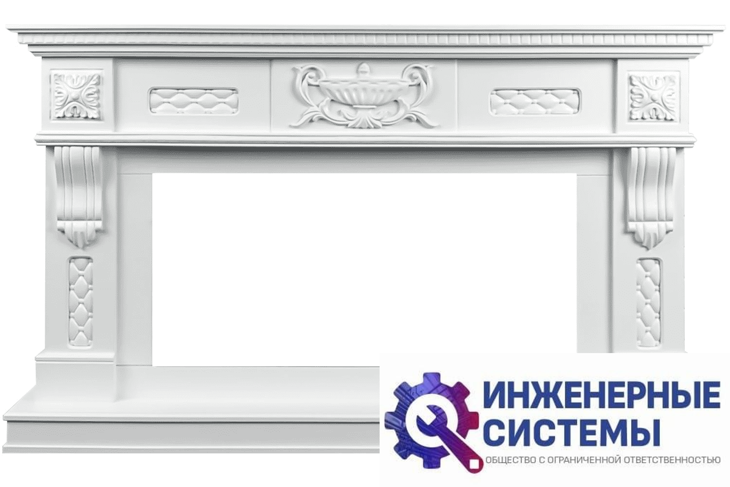 Royal Flame Corsica портал для камина Матовый белый