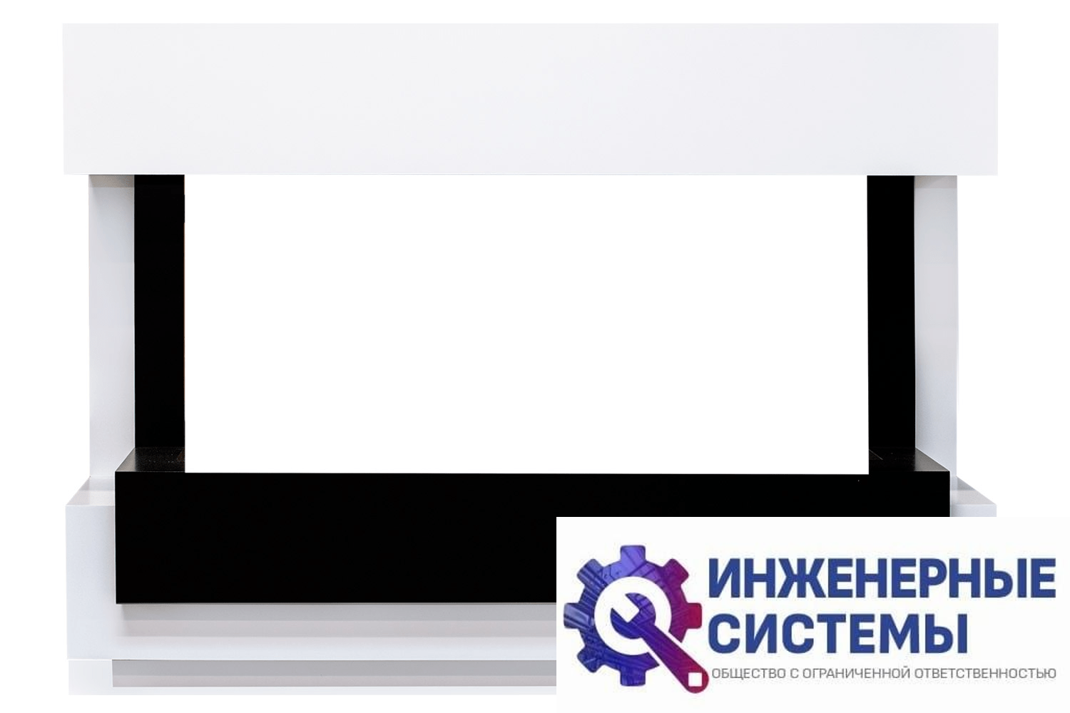 Royal Flame Cube 36 портал для камина Белый с черным
