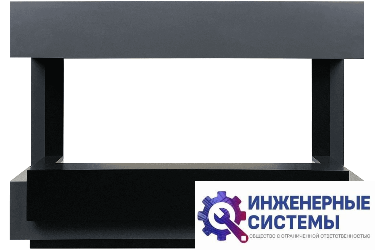 Royal Flame Cube 36 портал для камина Серый графит