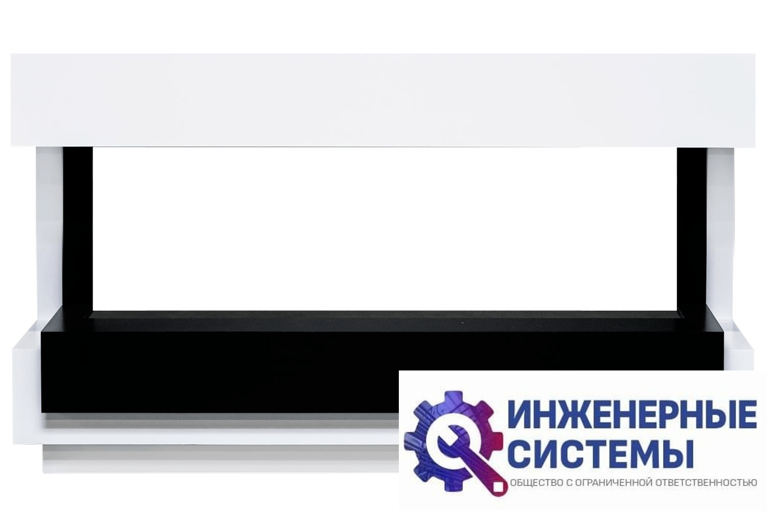 Royal Flame Cube 50 портал для камина Белый с черным