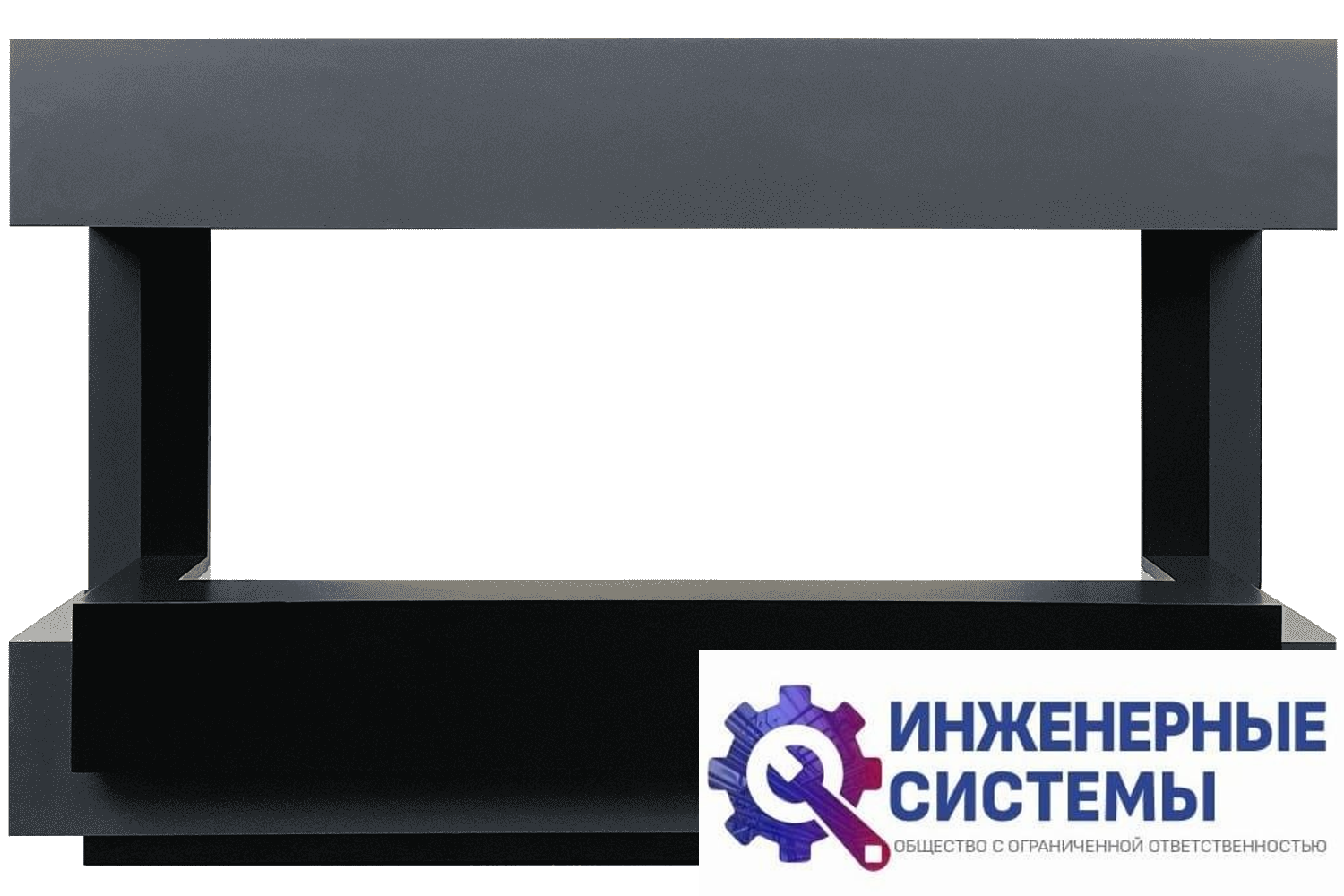 Royal Flame Cube 50 портал для камина Серый графит