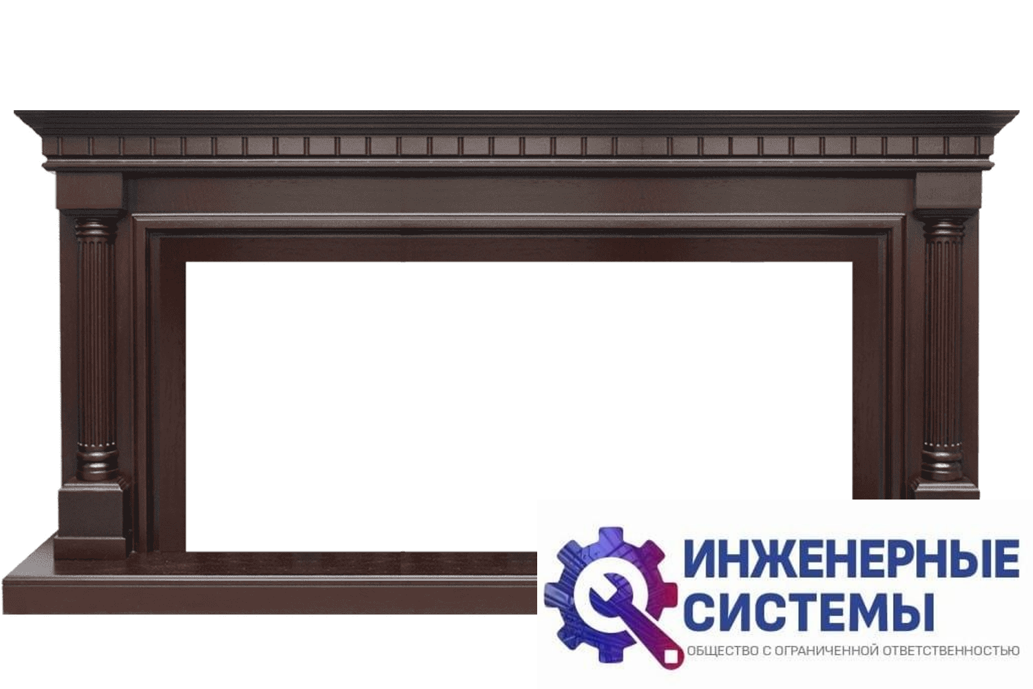 Royal Flame Dallas 1665 портал для камина Темный дуб